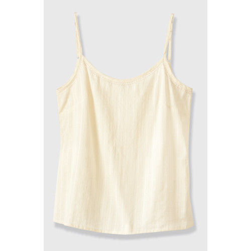 Adjustable Straps Cami - Cream
